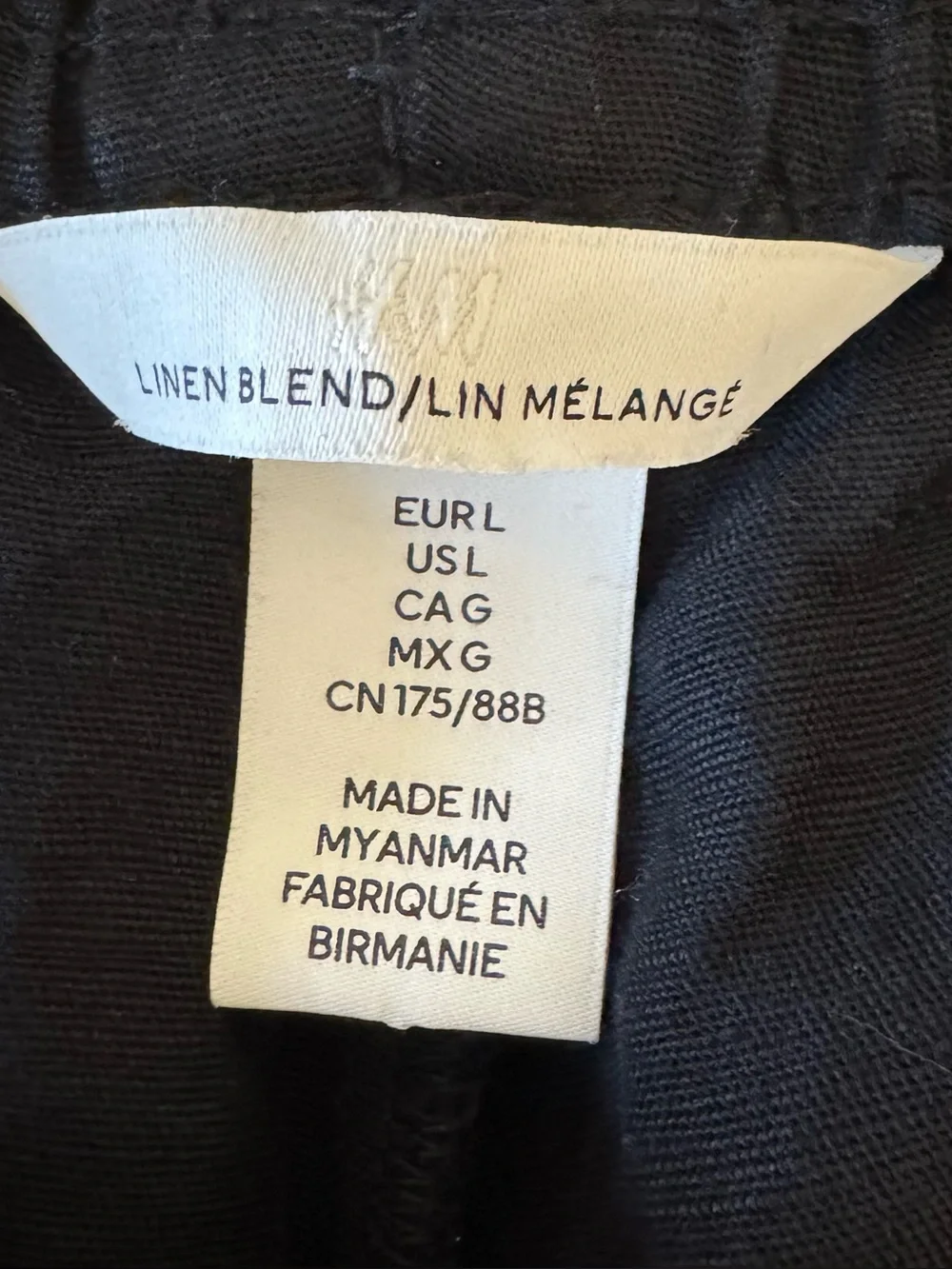 Women linen blend pants